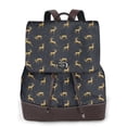 thumbnail image 1 of Disketp Christmas Deers Mochila de Cuero para Mujer, Bolso de Espalda Antirrobo con Estilo para Viaje, Trabajo y Uso Diario, 1 of 4