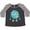 Baseball Smoke and Heather, variant on Furry Monster, Little Monster, Blue Monster Women's Plus Size T-Shirt