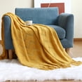thumbnail image 4 of Manta para sofá, suave, estilo rústico, estilo bohemio, con borlas, decorativa, ligera, para cama, silla o sofá, 4 of 5