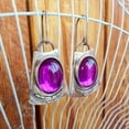 thumbnail image 4 of HOOUN Vintage 925 Silver Women Cubic Zirconia Dangle Drop Earrings Wedding Jewelry-#5, 4 of 5