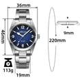 thumbnail image 5 of ADDIESDIVE Watches for Men Quartz Vintage Dress, Japanese Movement, Sapphire Crystal Glass Anti-Reflective Coating, 36mm 316L Stainless Steel Case, Luminous, 100m Water Resistant, 5 of 9