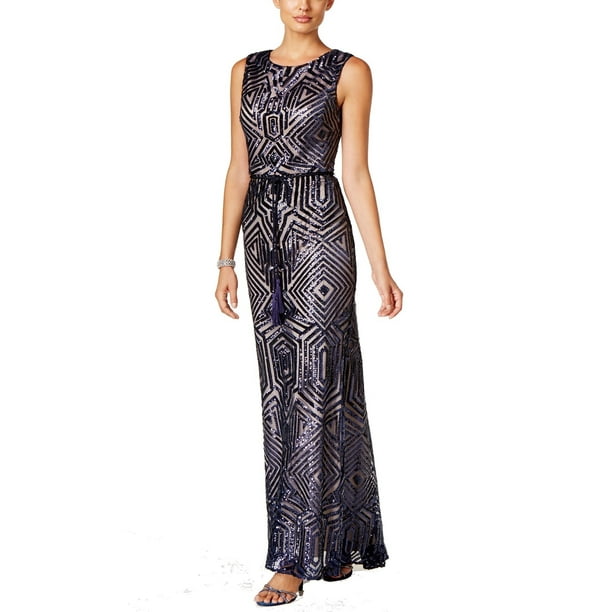 Vince Camuto - Vince Camuto NEW Blue Women's Size 14 Sheath Sequin Open-Back Dress - Walmart.com