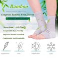 thumbnail image 2 of CUITING Bamboo Compression Socks  Bamboo Anti Fatigue Socks  Neuropathy Pain Relief At Bedtime Ankle Swelling  for Sport Arthritis Pain Relief  Promote Blood Circulation  One Size Tall  G, 2 of 5