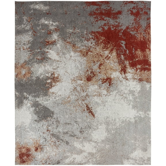 Kalaty Jardin Area Rug JR-641 Red Faded Shaded 2' 6" x 10' Rectangle
