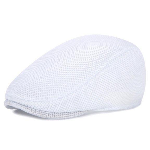 Yiran Mesh Beret White