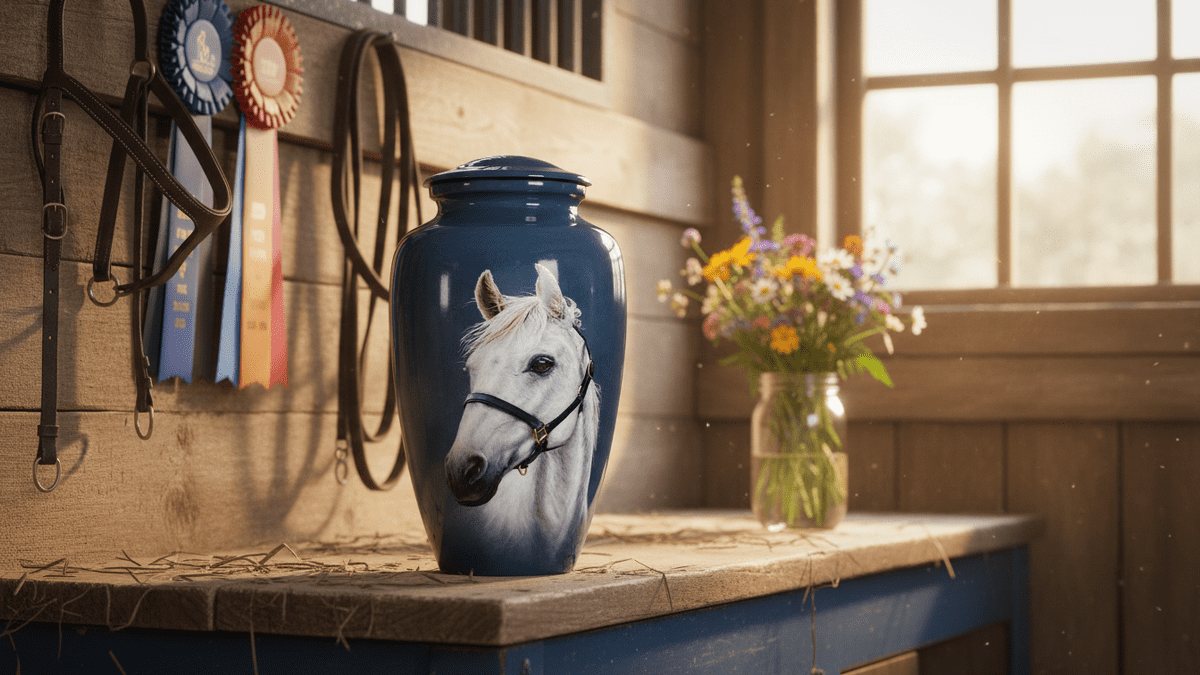 Lovely Horse Cremation Urn for Human Ashes Cremation Urns for Human Ashes Decorative Urns for Human Ashes Female & Male Urns Horse