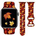 thumbnail image 1 of Yagedoviu Correas De Reloj Fall Hello Thanksgiving Compatibles Con Reloj De 38 Mm, 40 Mm, 41 Mm, 42 Mm Para Mujeres Y Hombres, Pulsera De Repuesto De Silicona Suave Ajustable Para Reloj Inteligente Se, 1 of 5