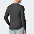thumbnail image 6 of Coorders Men's & Big Men's V-Neck Shirts, Fashion Tee with Long Sleeve, Dark Gray,XXL, 6 of 8