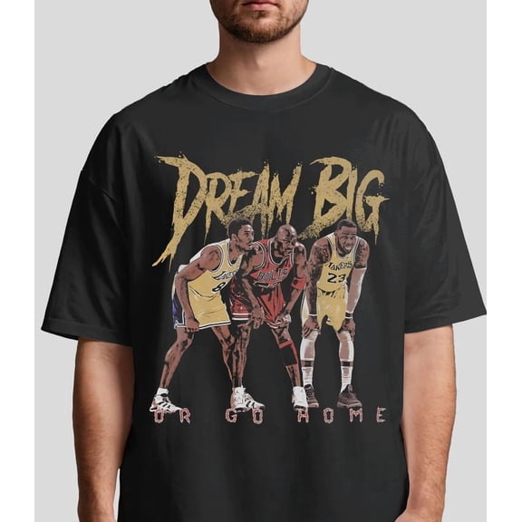 Dream Big Basketball T-Shirt, Sizes S-5XL - Gategoo