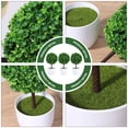 thumbnail image 3 of 3Pcs Artificial Plant Ball Artificial Cherry Ball Bonsai Imitation Green Plant, 3 of 9
