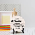 thumbnail image 3 of Sign ByLITA Round Please Remove your Shoes In This Room Table Sign (5x5"), 3 of 5