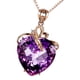 thumbnail image 2 of Collar de mujer Sincero con colgante de cristal sintético morado, 2 of 10