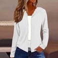 thumbnail image 2 of Horkkom Zip Up Hoodie Women Long Sleeve Solid Color Hooded Sweatshirt Casual Lightweight Thin Jackets XL, 2 of 8