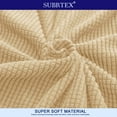 thumbnail image 5 of Subrtex Texture Jacquard/Polyester Loveseat Slipcover, Khaki, 5 of 7