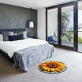 thumbnail image 4 of Curated Selection Pickme Plush & Diatomaceous Earth Floor Mat 3D Flower Rugs Optical Diatomite Bathroom Mat Quick Drying Non & Water Absorbent (60×60cm), 1 Rug, K, 4 of 4