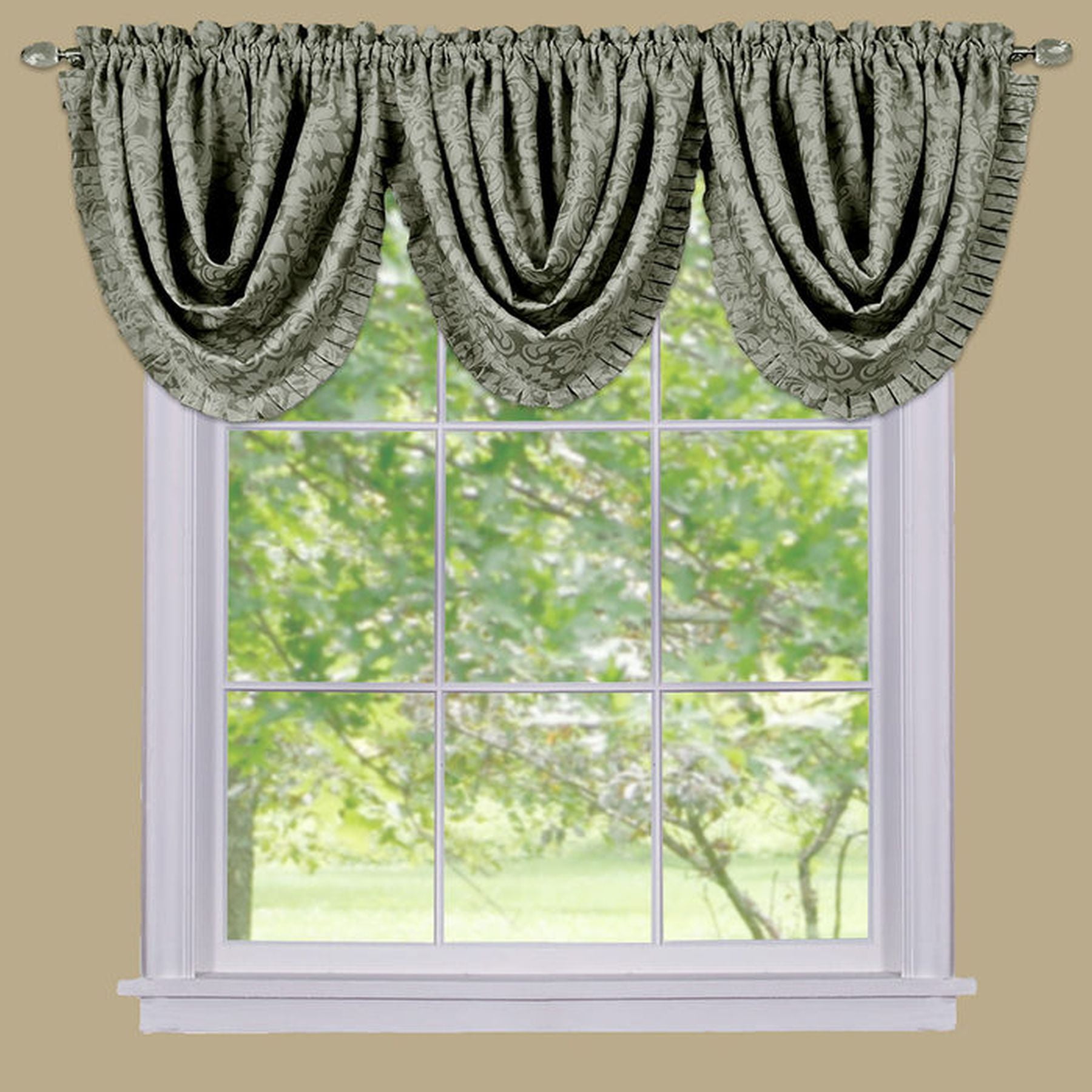 Traditional Elegance Sally Waterfall Valance Sage