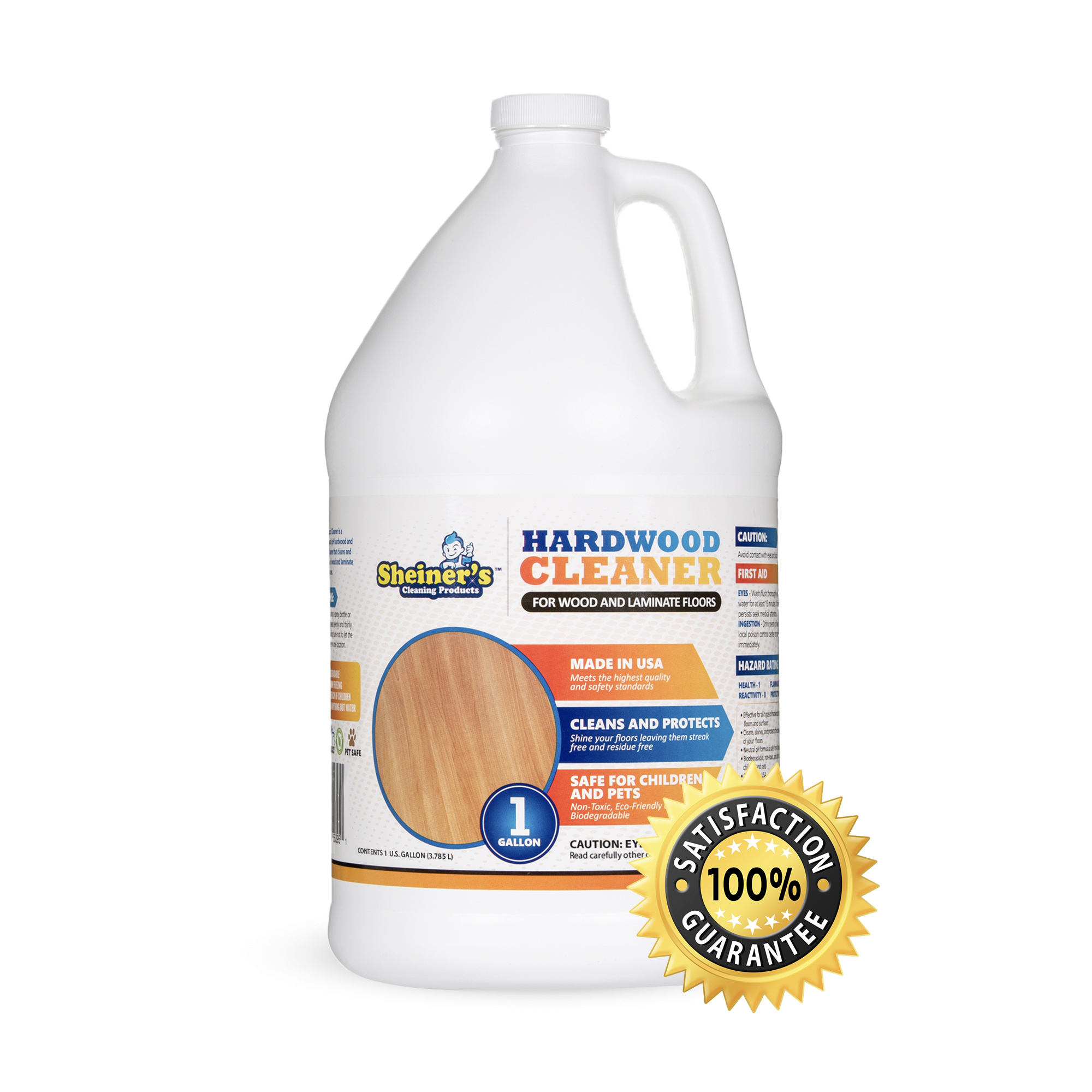 Sheiner's Hardwood Floor Cleaner, for Deep Cleaning of Wood, Laminate, Natural and Engineered