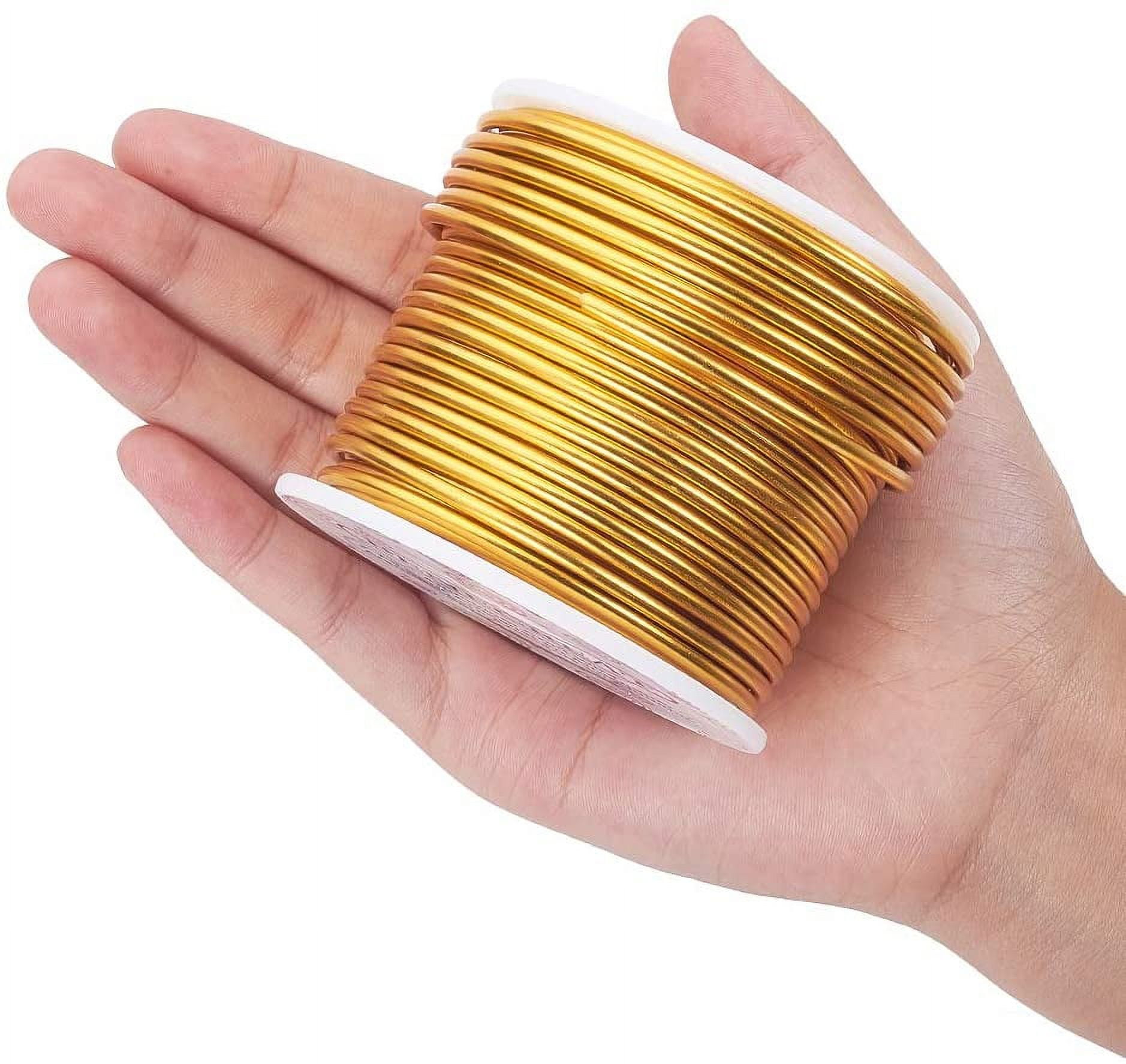 10 Gauge 80FT Tarnish Resistant Jewelry Craft Wire Bendable Aluminum  Sculpting Metal Wire for Jewelry Craft Beading Work Khaki