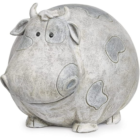 Home & Garden Cow Pudgy Pal Polyresin Yard Decor 16337