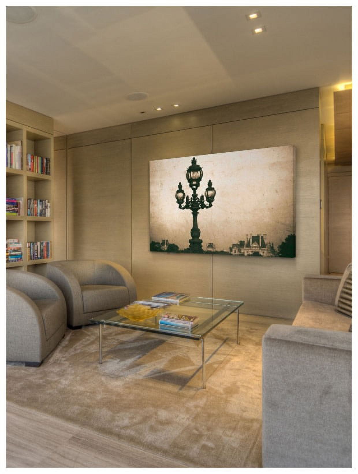 "Paris Lamppost" Painting Print on Wrapped Canvas