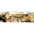 thumbnail image 2 of Adamsky 32x13 White Modern Wood Framed Museum Art Print Titled - Collage Paris 01, 2 of 4