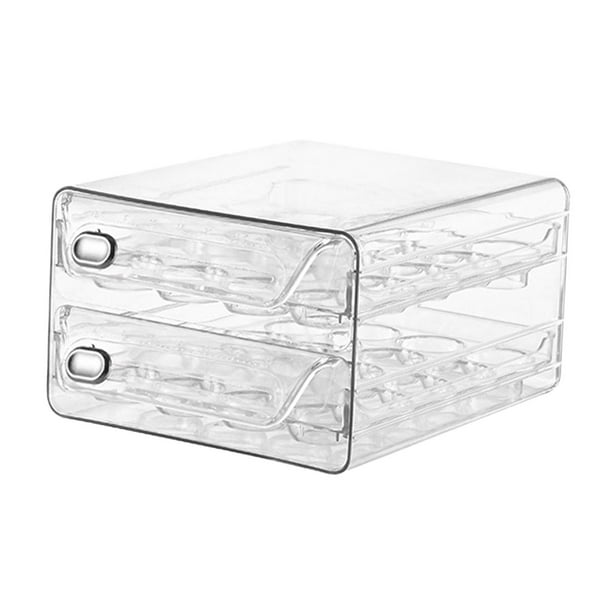 Bandeja para guardar huevos, organizador de cajones para huevos en el refrigerador, contenedor para huevos, soporte para huevos 40 rejillas
