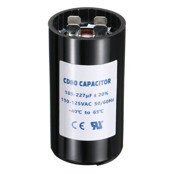 CD60 Capacitor 189-227 UF/Mfd 110-125 VAC 50/60 Hz for Electric Motor Starting