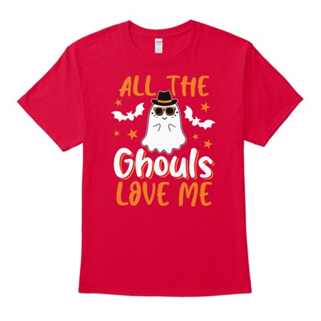 All The Ghouls Love Me Cute Funny Halloween Graphic Party Celebration