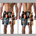 thumbnail image 3 of luoweisi Men's Beach Shorts Quick Dry Swim Trunks with Mesh Lining Dachshund L, 3 of 5