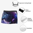thumbnail image 3 of Logiee Feathered Wolf Print Mens Boxer Briefs,Boxer Briefs for Men,Breathable Stretch Underwear,Boys Boxer Briefs-Small, 3 of 5