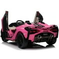 thumbnail image 2 of KidsVIP 24V Lamborghini Sian 2-Seater 4X4 Ride-On Car W/ Rubber Wheels, Leather Seats, Music & Remote, 2 of 9