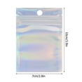 thumbnail image 3 of 100 Pcs Sacs de Rangement Alimentaires Réutilisables Fermeture à Glissière Lock Pochette Plate en Aluminium Sacs Ziplock Refermables Sacs Hermétiques pour Bonbons Collations Bijoux, 3 of 8