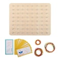 thumbnail image 2 of Juego de geoplanos de madera, juguete de madera con forma de tablero de cordones, juguete de bloque de de rompecabezas con 30 tarjetas de CUTICAT Geoplano de educación temprana, 2 of 8