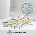 thumbnail image 6 of Bathroom Rugs Non Slip Washable - Home Cooking Kitchen Mats for Floor, Area Rugs for Entryway Rugs Indoor, Laundry Bathroom Room Door Rug with Rubber Backing 20x31.5in, 6 of 8