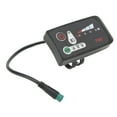 thumbnail image 2 of Electric Bike Led Power Display Panel Electric Bike Modification Display Meter With Waterproof 5p Male Plug For 22.2mm Handlebars 36v Xi, 2 of 5