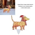 thumbnail image 3 of Christmas Decor Dachshund, Christmas Yard Decor LED Light Decoration with String Light, Acrylic Outdoor Animal Decorations Christmas Dog Yard Decor for Porch Lawn Home, 3 of 7