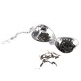 thumbnail image 1 of Ejoyous Stainless Steel Loose Tea Infuser Leaf Strainer Filter Diffuser Herbal Spice Love Heart Chain, tea infusers, loose Tea Infuser, 1 of 7