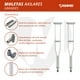 thumbnail image 4 of Muletas Grandes de Aluminio Magnimed OA6925L Soportan hasta 100kg Axilares acojinados regatones antiderrapantes, 4 of 8