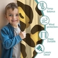 thumbnail image 3 of Blackout Kids Curtains,Gold and Brown Of Leopard Print Childrens Insulated Curtains Set Of 2,Bedroom Essentials,Toddler Room Decor 52"x84", 3 of 5