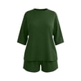 thumbnail image 5 of RongHuan Women's Two Piece Loungewear Set Oversized T-shirt Casual Short Sets Summer Travel Matching Set 2026 Fashion, 5 of 8