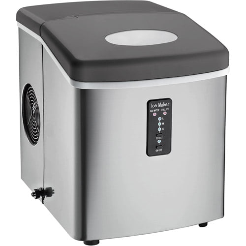 Igloo ICE103 Compact Ice Maker Stainless Steel with Oversized Ice