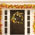 thumbnail image 5 of SAFAVIEH Faux 24 Inch Oak Leak Wreath W/ Pumpkins, Multi, 5 of 6
