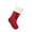 Red-C, variant on SHENGXINY Christmas Stockings 18'' Quilted Red Stockings Wrapping Sack with White Cuff and Fabric Tassel for Holiday Candy Storage