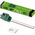 thumbnail image 5 of Medidor de pH del suelo, MS02 3 en 1 Probador de humedad/luz/pH del suelo Kits de herramientas para el cuidado de plantas de jardinería, ideal para jardín, césped, granja, interior y exterior (verde), 5 of 5