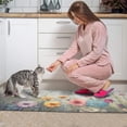 thumbnail image 4 of Spring Wild Flowers Vintage Floral Kitchen Rug 2 Piece Cushioned and Non-Skid Washable Floor Backing Mat for Home Kitchen Decor or Office 17x29+17x47 Inch, 4 of 7