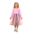 thumbnail image 5 of Bmisegm Back to School Clothes for Girls High Waist Gradient Mesh Long Skirt for Party Princess Wear Girls Skirts 3-4 Years, 5 of 5