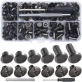 thumbnail image 1 of Tornillos de cuero YORANYO Chicago, 110 juegos, bronce, 1 of 7