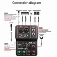 thumbnail image 4 of 3X Q-12 Sound Card Audio Mixer Sound Board Console Desk System Interface 4 Channel 48V, 4 of 7