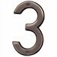 thumbnail image 2 of Hy-Ko Produits BR-42OWB/3 Maison de Prestige Numéro 3 (Trois), 4", Bronze, 2 of 2