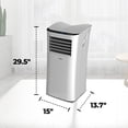 thumbnail image 4 of HomePointe S2 Series 5,000 BTU Portable Air Conditioner Cooling Fan Unit, 4 of 7